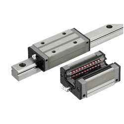Linear Guides for Extra Super Heavy Load - With Plastic Retainers, Interchangeable, Light Preload