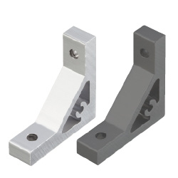Extruded Brackets - For 1 Slot -For 5 Series (Slot Width 6mm) Aluminum Frames - Ultra Thick Brackets (Perpendicularly Machined) (HBKUS5-C-SET) 