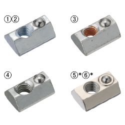For 6 Series (Slot Width 8mm) - Post-Assembly Insertion - Spring Nuts (HNTPZ6-6) 