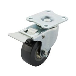 Small diameter Light load caster Universal type with brake (C-LWSBX38-U) 