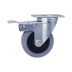 Electrically conductive wheel Universal type with brake (C-ECB100-T) 
