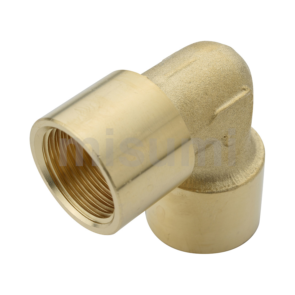 Brass Screw-In Fittings Elbow, Equal Dia.