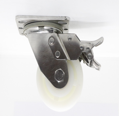 Light Load PP Casters Swivel with Stopper Type SUS304 (E-DL131-304-22PP-125) 