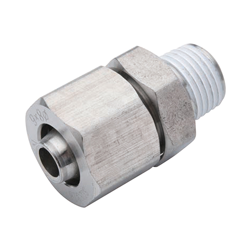 Compression Fitting Stainless Steel, Male Connector (E-PACK-MSFNPC6-3) 