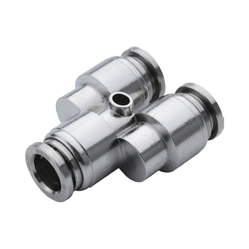 One-Touch Fittings Stainless Steel, Union Y Push To Connect (E-PACK-MSSPY8-4) 