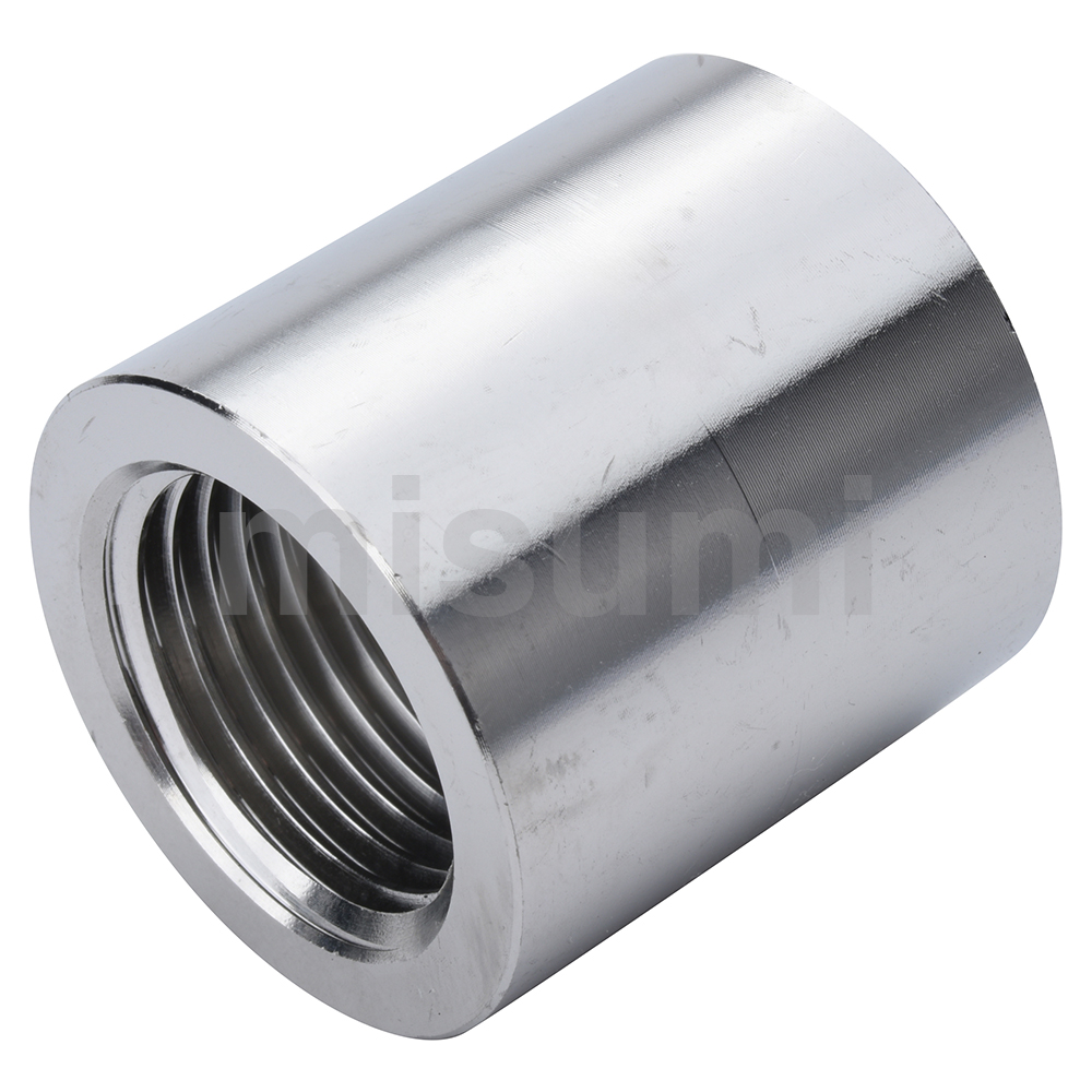 Stainless Steel Screw-In Joints, Equal Dia., Sleeve (E-SUTPSH6A-316) 