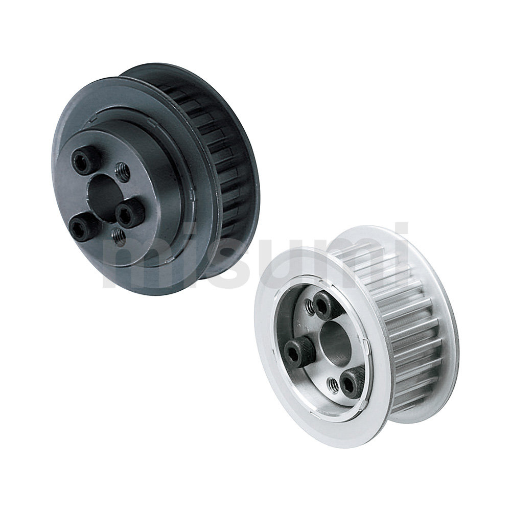 Flange Fully Riveted Keyless Timing Pulleys S3M