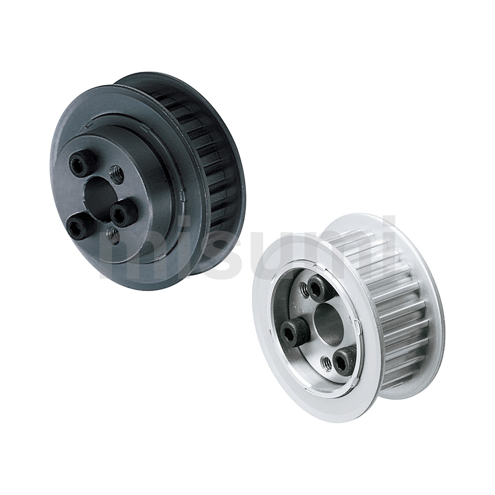 Flange Fully Riveted Keyless Timing Pulleys S5M