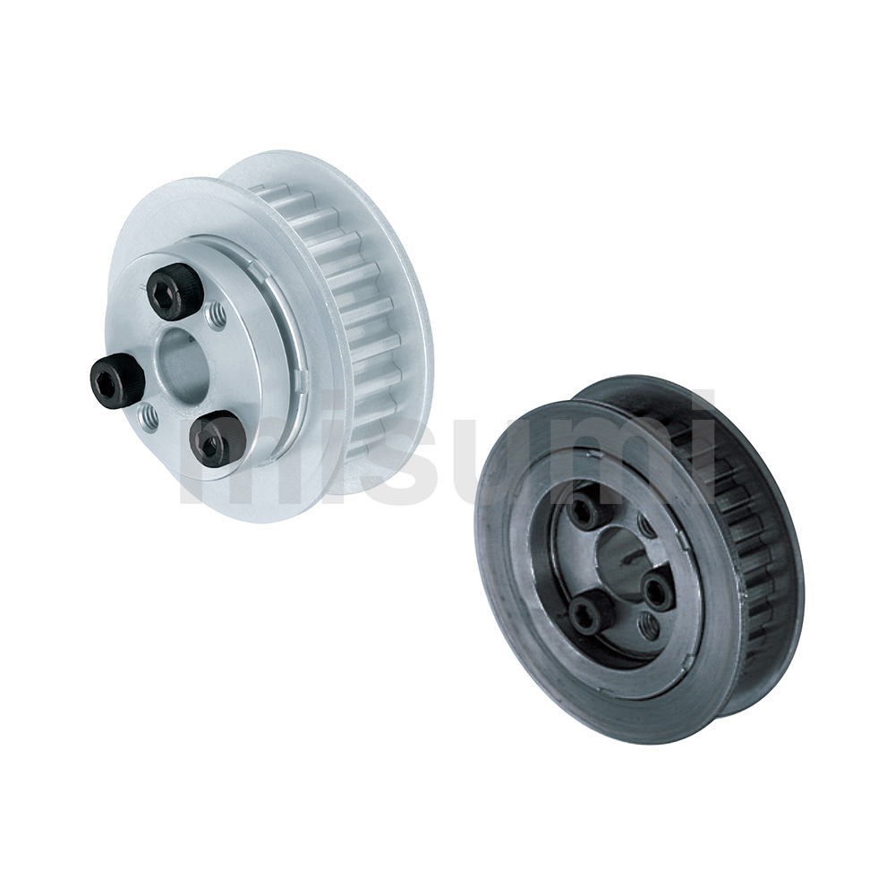 Flange Fully Riveted Keyless Timing Pulleys H