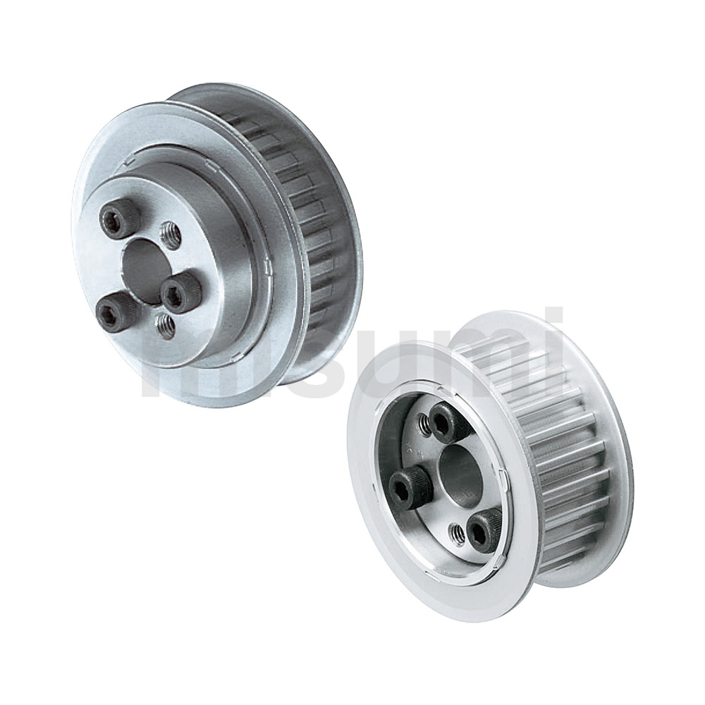Flange Fully Riveted Keyless Timing Pulleys T5