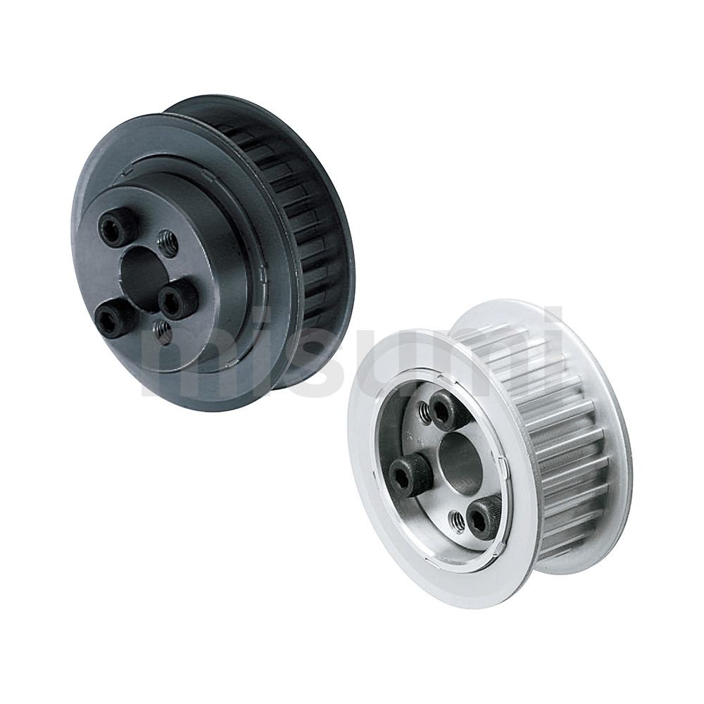 Flange Fully Riveted Keyless Timing Pulleys XL