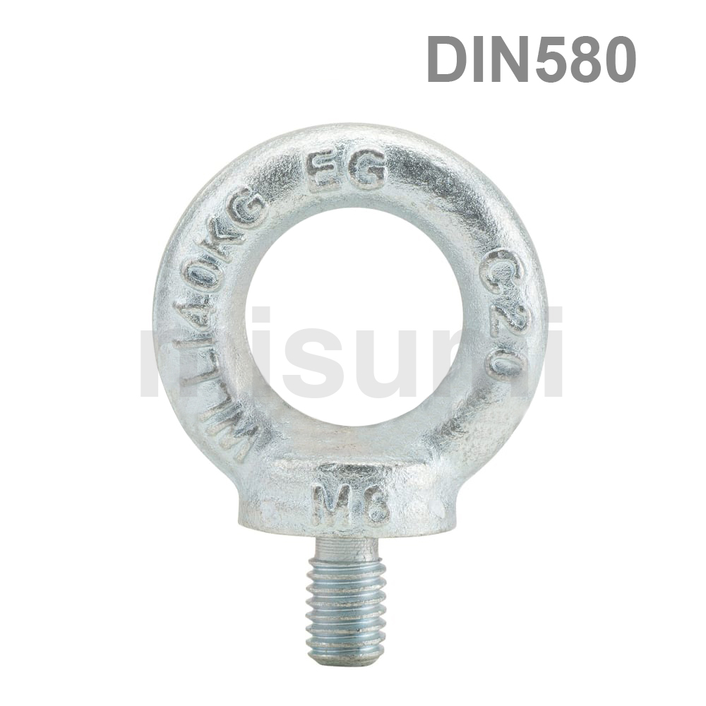Eye Bolts - Carbon Steel DIN580 (E-LBOX-LDLBNA10-17) 