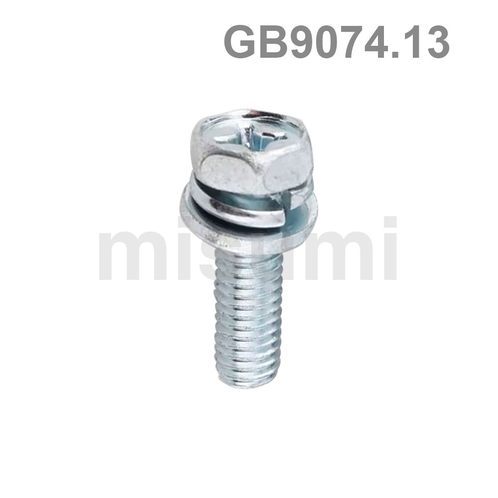 Cross Recessed Hex Head Screw With Captured Washer