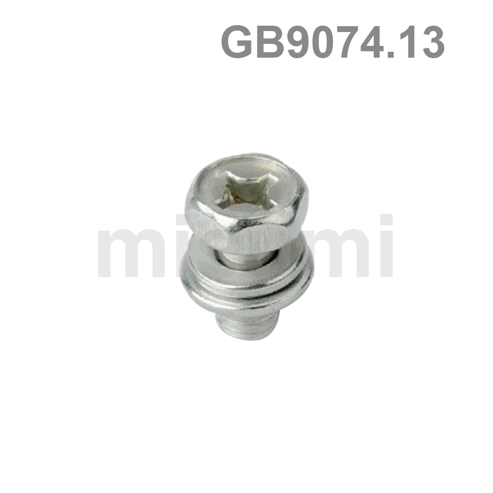Cross Recessed Hex Head Screw With Captured Washer - Stainless Steel