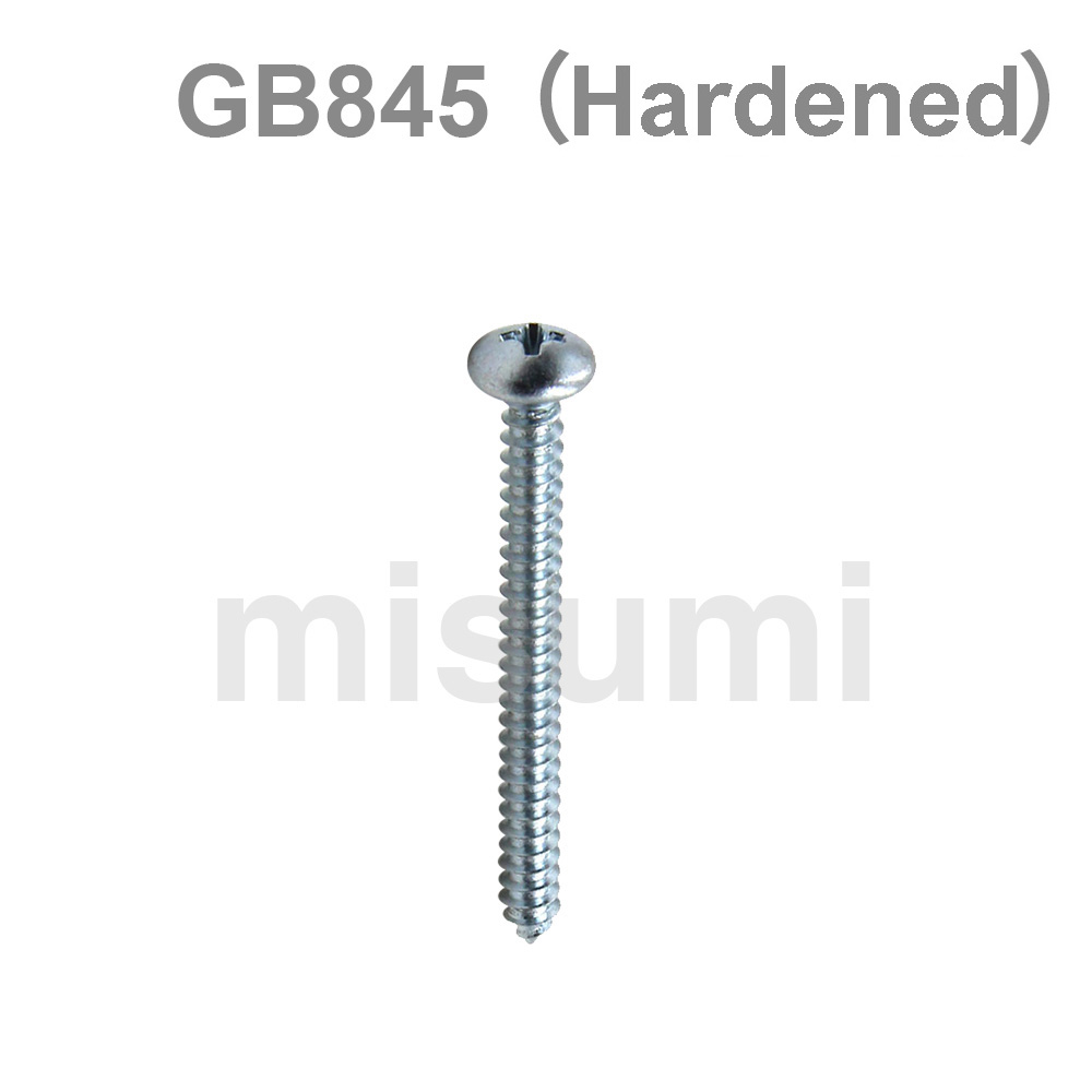 Cross Recessed Round Head Self-Tapping Screw - Carbon Steel Quenched and Tempered