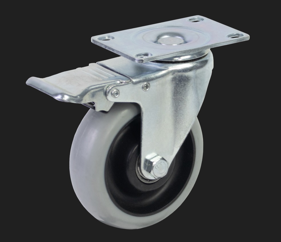 Medium Load PP   Caster Swivel Type with Stopper VNM (EC-DL192-22PP-100) 