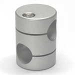 Round Pipe Joint Same-Diameter Hole Type with 90° Cross Hole (2 Point Top- and-Bottom Fastening)