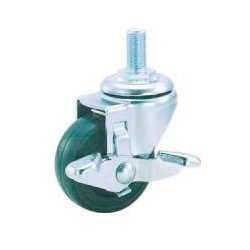 Standard Caster, SR Series, Includes Freely Swiveling Stopper (SR-50NMS-1-UNF1/2) 