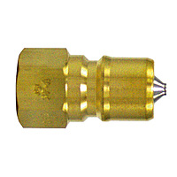 SP Cupla, Type A, Brass, FKM Plug (for Attaching Male Thread)