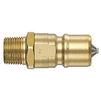 SP Cupla, Type A, Brass, FKM Plug (for Female Thread Mounting) (4P-M-A-BRS-FKM) 