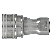 SP Cupla, Type A, Stainless Steel, FKM Socket (for Male Thread Mounting) (8S-A-SUS-FKM) 
