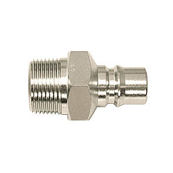 Hi Cupla Large Bore, Stainless Steel, Plug, PM Type (for Female Thread Mounting) (400PM-SUS) 