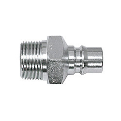 Hi Cupla Large Bore, Steel, Plug, PM Type (for Female Thread Mounting) (600PM-STL) 
