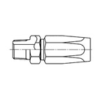 Tapered Male Fitting for Reusable Type Pipes A 