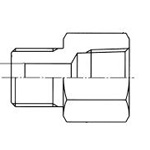 Adapter Tapered Threaded Type for Pipes in Equipment Connection (with 30° Female Sheet) 130 Female Thread Straight