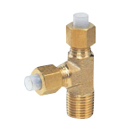 Quick Seal Series Insert Type (Brass) Service Tee (Inch Size) (ST1N1/4-PT1/8) 