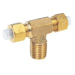 Quick Seal Series Insert Type (Brass) Tee (Inch Size) (T2N1/4-PT1/8) 