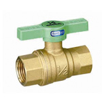 Ball Valve, FF (Full-bore), Green T Handle