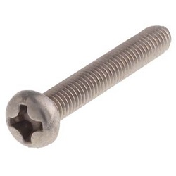 Rare Metal Screw (RMS) Alloy600 (Inconel 600) Phillips Round Head Screw (CSPPN-ALLOY600-M4-30) 