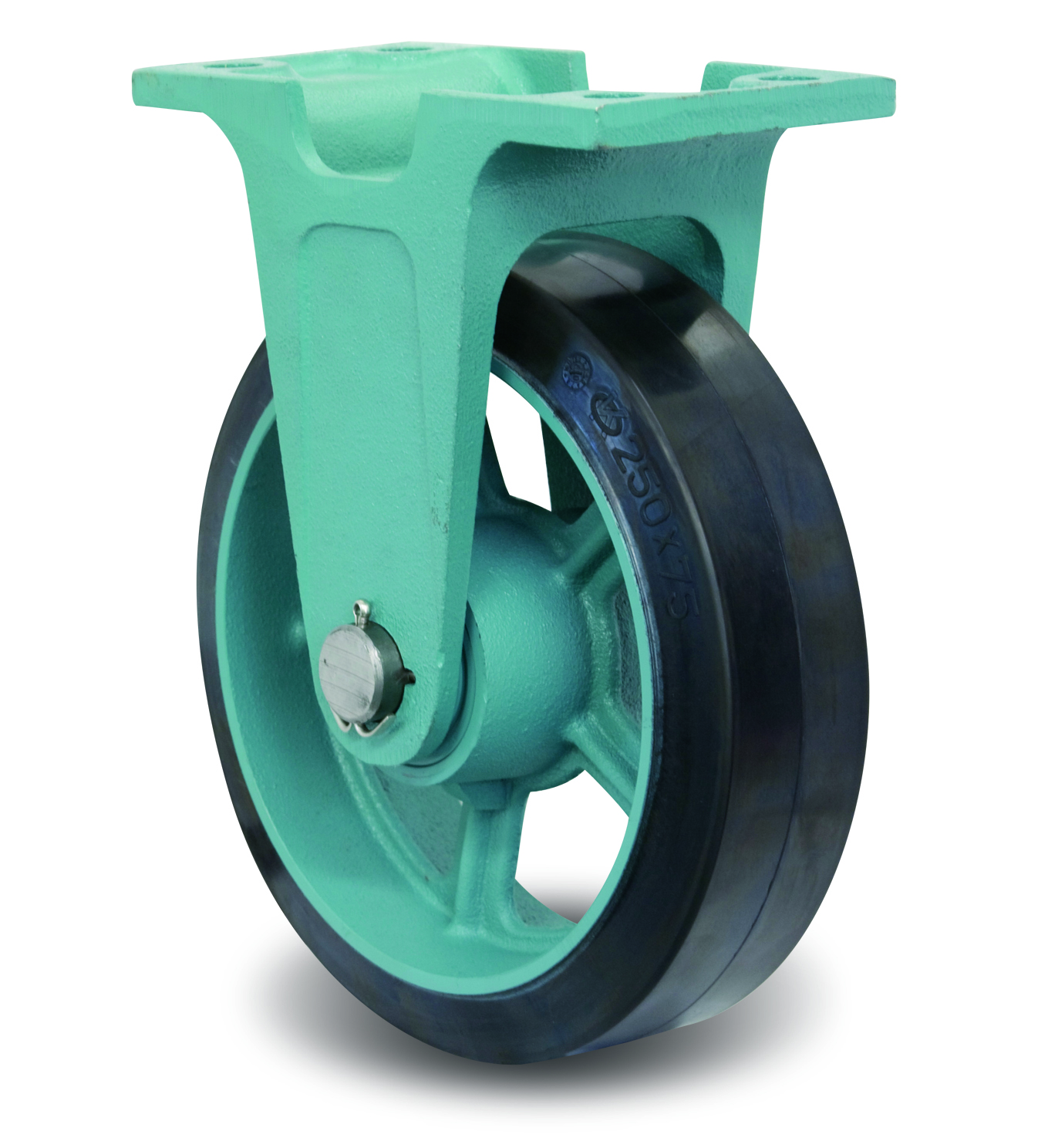 Ductile Caster Wide Type, Fixed MG-W Metal Fittings, E-MG-W (EMG-W250X90) 