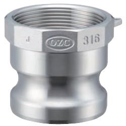 Stainless Steel Lever Coupling Female Screw Type Adapter OZ-A (OZ-A-SUS-11/2) 