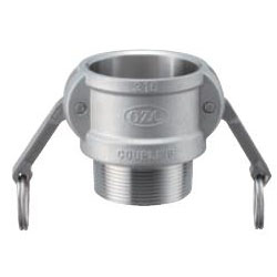 Stainless Steel Lever Coupling - Male Screw Type Coupler OZ-B (OZ-B-SUS-3) 