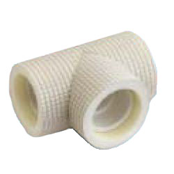 Drain Pipes, Fittings for Drain Pipes, Drain Pipe Tee (Ivory) with Heat Insulating Materials, K-HETH (K-HETH20) 