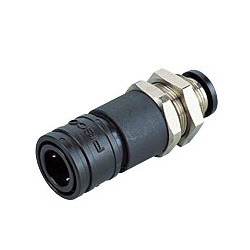 Light Coupling 15 Series Socket One Touch Fitting Bulkhead Straight (CPS15M-8W) 