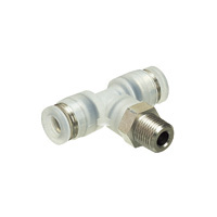 for Clean Environment, Tube Fitting PP Type Tee, Screw Element SUS304 (PPB4-02SUS) 