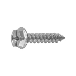 Cross-Head / Slotted (+-) Flanged Hex Head Tapping Screw, Class 1, Shape A (HXBS-ST3W-TP8-25) 