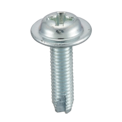 Cross Recessed Pan Washer Head Tapping Screws, 3 Models Grooved C-1 Shape (CSPPNSM3-ST3W-TP3-5) 