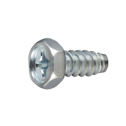 Cross Recessed Hex Upset Tapping Screw, Type 2 Grooved B-1 Shape (HXPS-ST3W-TP6-14) 