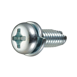 Cross-Head, Pan Head Tapping Screw, With Class 3 Grooved, Shape C-1, P = 2 (SW) (CSPPNSNDP2-ST3W-TP4-8) 