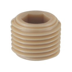 Resin Hex Socket Head Tapered Plug (SPH-PEEK-W1/8) 