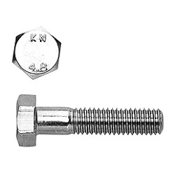 Iron Small Hex Bolt (half threaded screw) (HXNSMBH-ST3W-ZEC-M12-45) 