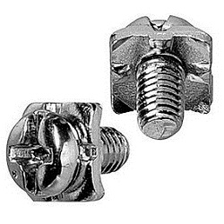 Steel Terminal Screw (Cross-Head / Straight Slot Combo Drive), Pan Head H Type (Square head with wire retainer embedded on opposite sides) (CSBPNHNDA-STC-M4-10.3) 