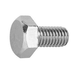 Iron Hex Bolt (JIS) (full threaded screw) (HXNLWHA-ST3W-ZEC-M8-50) 