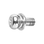 Pan Head Screw With Built-In Spring/Compact Plain Washer (SW + ISO Compact Plain W) for Thin Plates (CSPPNPIU-ST3W-M6-10) 