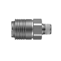 KKA Series Stainless Steel Type Socket (S) Male Thread Type S Coupler (KKA7S-04M) 