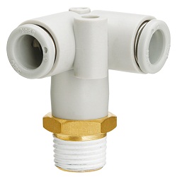 Male Delta Union KQ2D (Sealant) One-Touch Fitting KQ2 Series (KQ2D06-02AS-X35) 